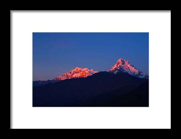 Annapurna Framed Print featuring the photograph Annapurna South Massif by FireFlux Studios