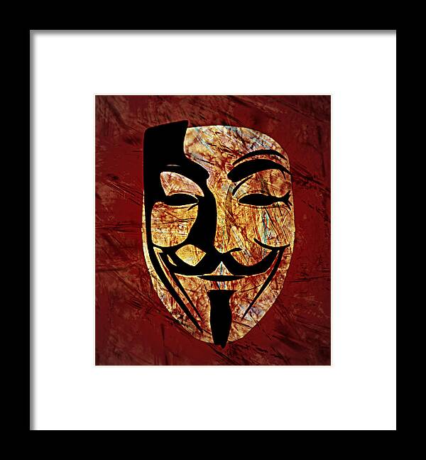 Anonymous Framed Print featuring the painting Anonymous by Ally White