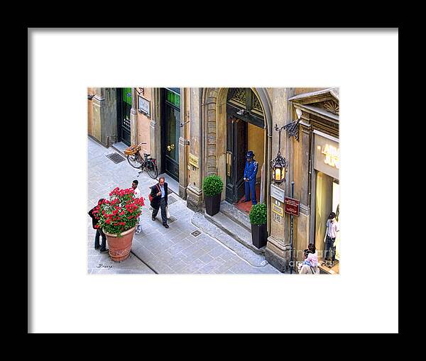 Florence Framed Print featuring the photograph Another Day in Florence by Jennie Breeze