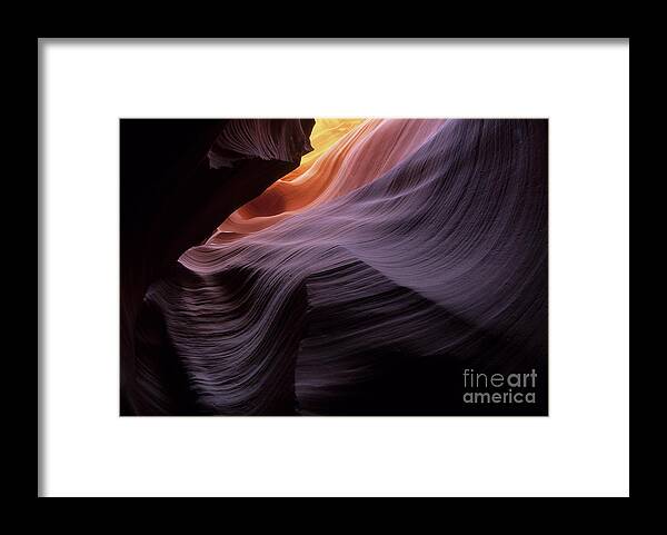 Antelope Canyon Framed Print featuring the photograph Antelope Canyon Movement In Stone by Bob Christopher
