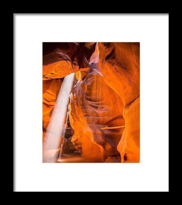 Antelope Canyon Framed Print featuring the photograph Antelope Canyon No. 3 by Jim Snyder
