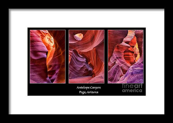 Antelope Canyon Framed Print featuring the photograph Antelope Canyon by Priscilla Burgers
