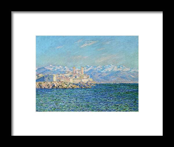 1888 Framed Print featuring the painting Antibes - Afternoon Effect by Claude Monet