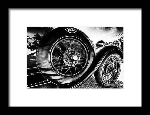 Antique Framed Print featuring the photograph Antique Ford Car by Danny Hooks
