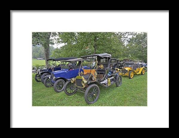 Horseless Framed Print featuring the photograph Antique Vehicles by Willie Harper