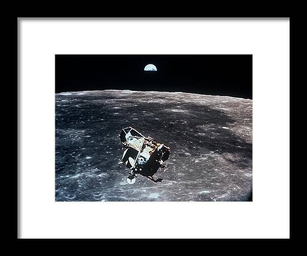 Apollo 11 Framed Print featuring the photograph Apollo 11 Photo Of Lunar Module Ascent Stage by Nasa/science Photo Library
