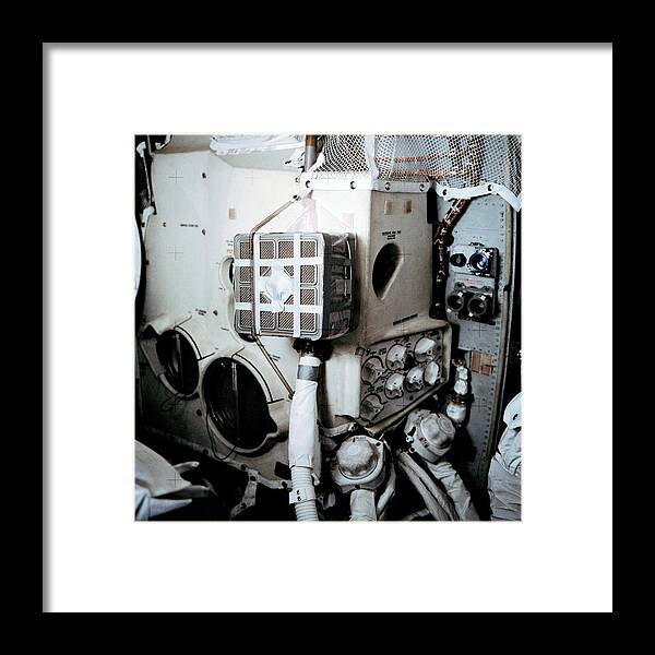 Mailbox Framed Print featuring the photograph Apollo 13 Lunar Module Mailbox by Nasa/science Photo Library
