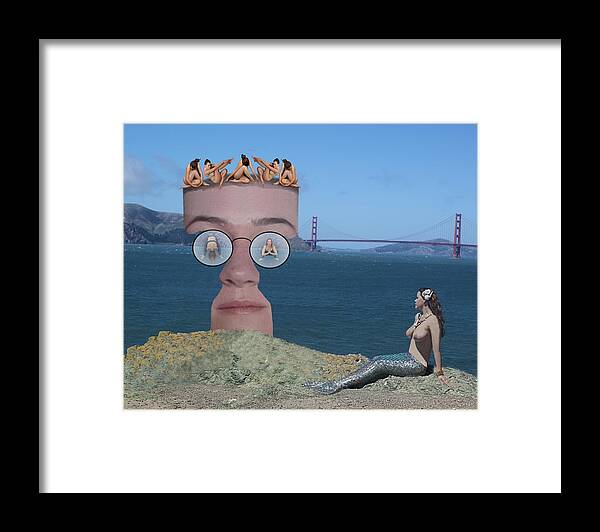 Surrealism Framed Print featuring the photograph Apparition at Lands' End by Don McCunn