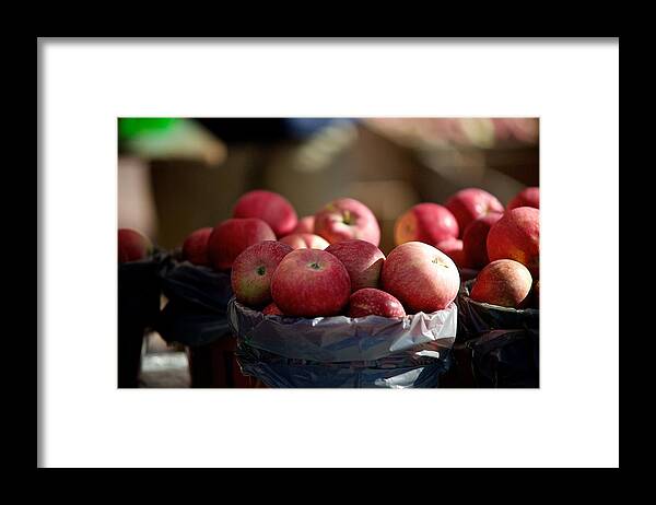 Apples Framed Print featuring the photograph Apples by Prince Andre Faubert