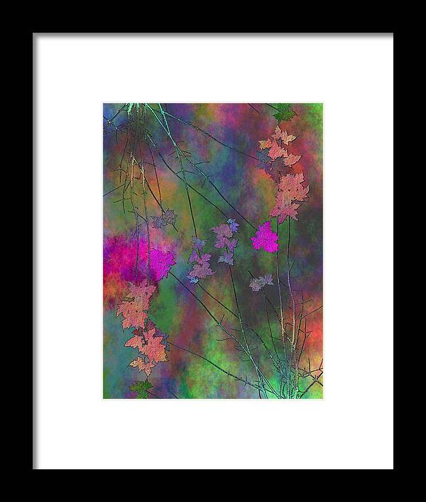Tree Framed Print featuring the digital art Arbor Autumn Harmony 4 by Tim Allen