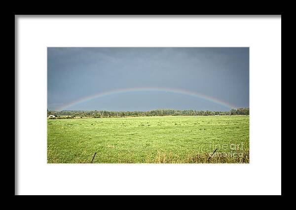 Rainbow Framed Print featuring the photograph Arc-En-Ciel by Cheryl Baxter