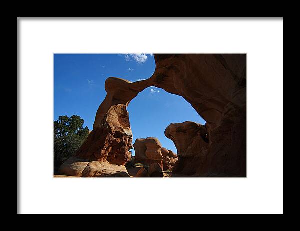 Arch Framed Print featuring the photograph Arch in Devils Garden in Grand Escalante NM by Jean Clark