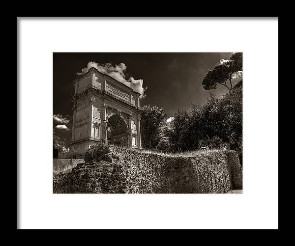 Arch Of Titus Framed Print featuring the photograph Arch of Titus by Michael Kirk