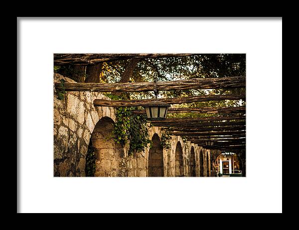 Alamo Framed Print featuring the photograph Arches at the Alamo by Melinda Ledsome