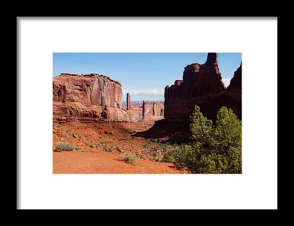 Arches National Park Framed Print featuring the photograph Arches National Park by Kathy Churchman