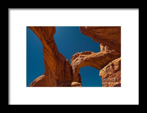 Stone Arches Framed Print featuring the photograph Arches NP by Juergen Klust