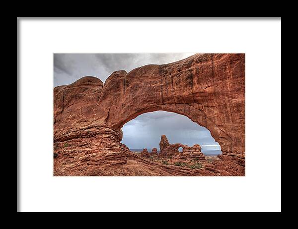 Arches National Park Framed Print featuring the photograph Arches Storm IV by Doug Davidson