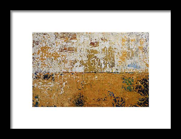 Landscape Framed Print featuring the painting Architectural Elements by Linda Bailey