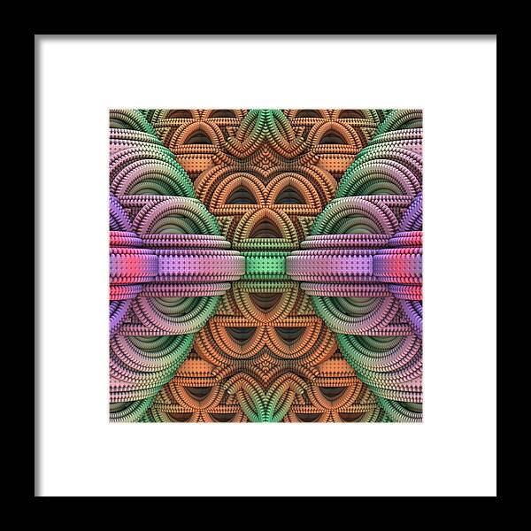 Fractal Framed Print featuring the digital art Architopia by Lyle Hatch