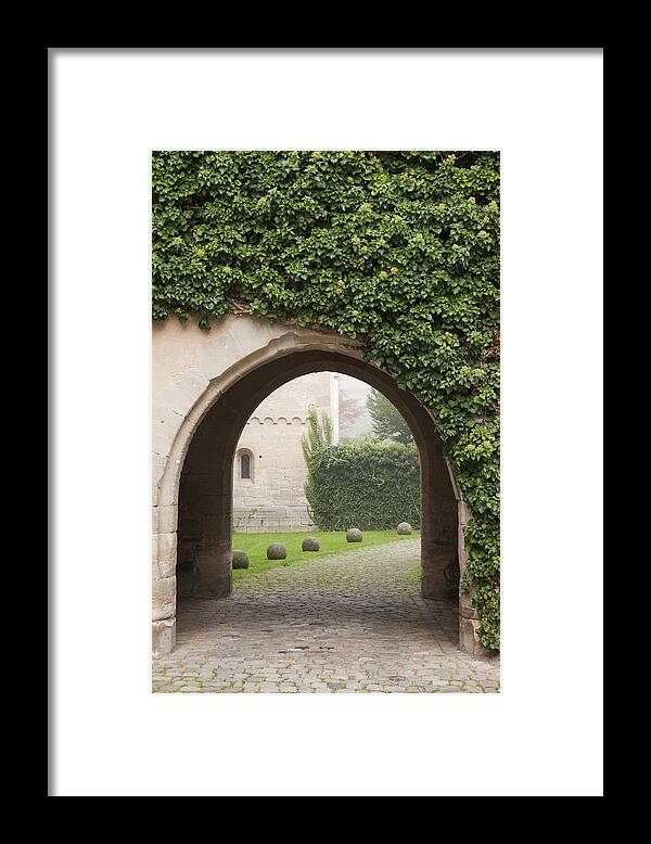 Bebenhausen Framed Print featuring the photograph Archway Bebenhausen Abbey by Matthias Hauser