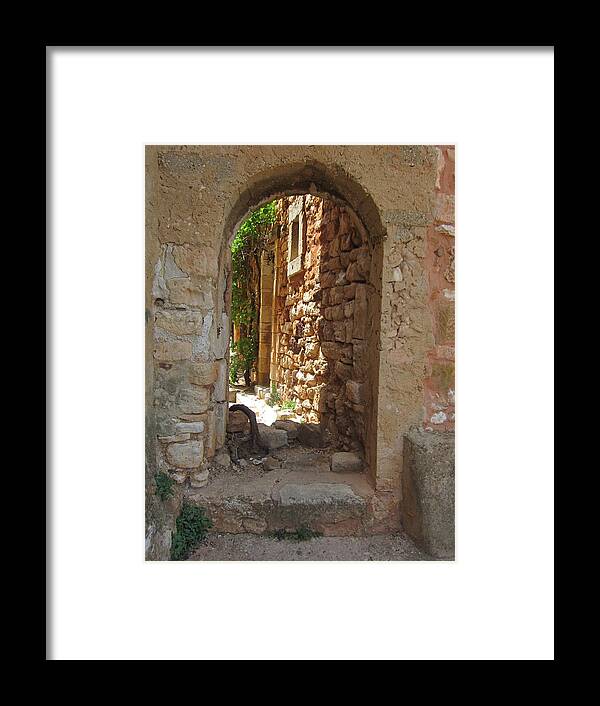 Stone Framed Print featuring the photograph Archway by Pema Hou