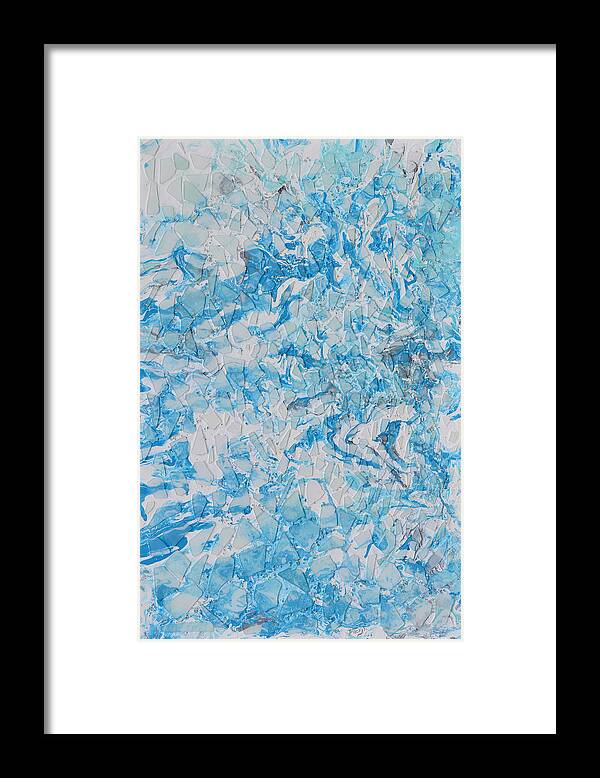 Arctic Framed Print featuring the mixed media Arctic Thaw by Donna Blackhall