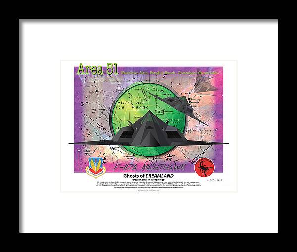  Area 51 Framed Print featuring the digital art Area 51 by Kenneth De Tore