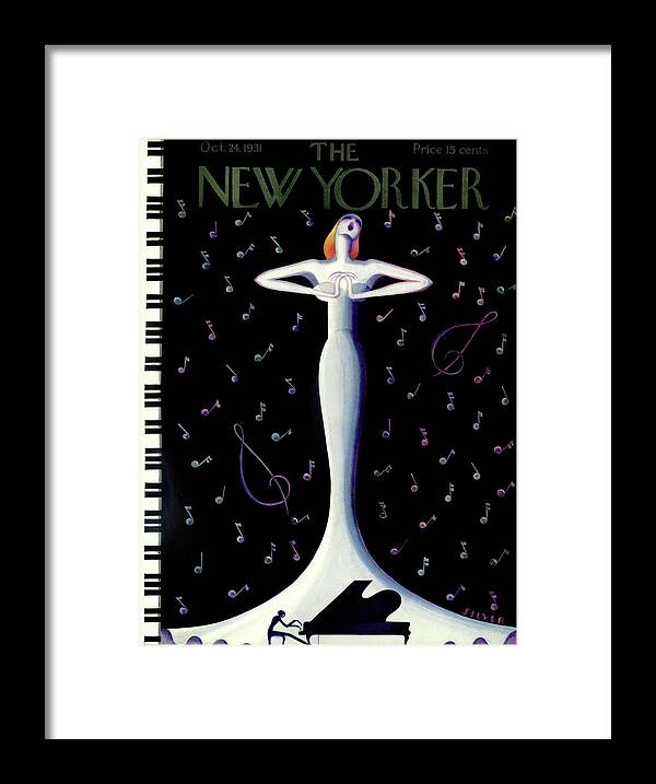 Aria Framed Print featuring the painting New Yorker, October 24, 1931 by Rose Silver