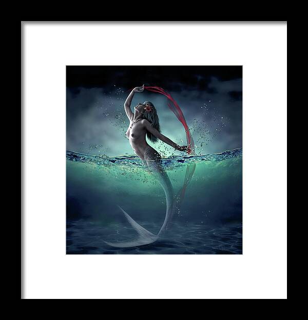 Water Framed Print featuring the photograph Ariel by Dmitry Laudin
