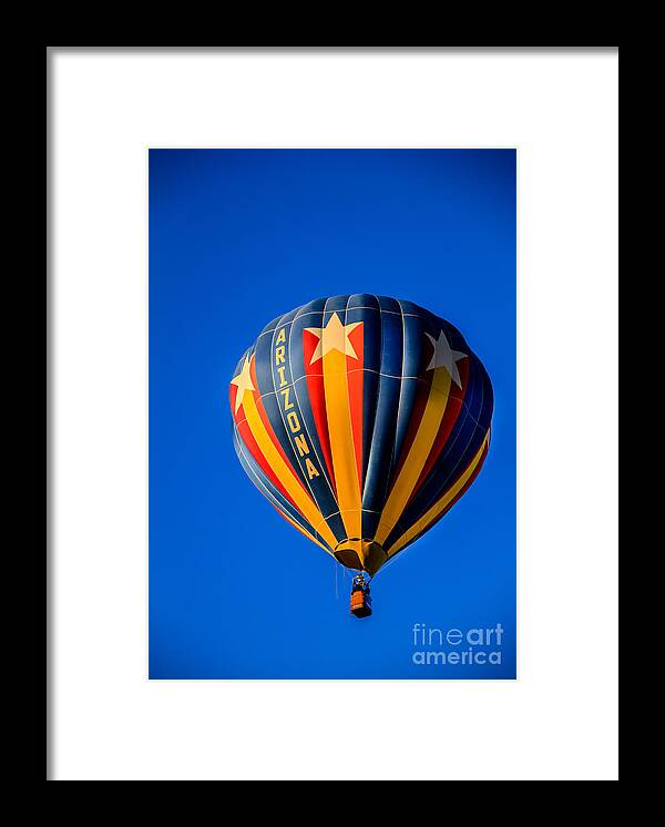 Arizona Framed Print featuring the photograph Arizona Balloon by Robert Bales