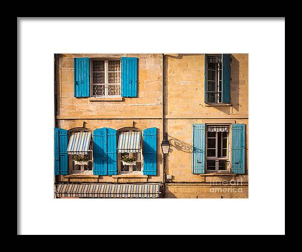Arles Framed Print featuring the photograph Arles Windows by Inge Johnsson