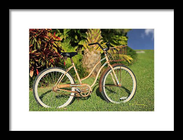 Landscape Framed Print featuring the photograph Art Bike by R B Harper