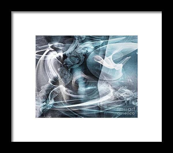Abstract Framed Print featuring the digital art Art of Flight II by Edmund Nagele FRPS