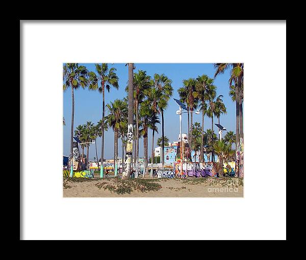 Graffiti Framed Print featuring the photograph Art Of Venice Beach by Kelly Holm