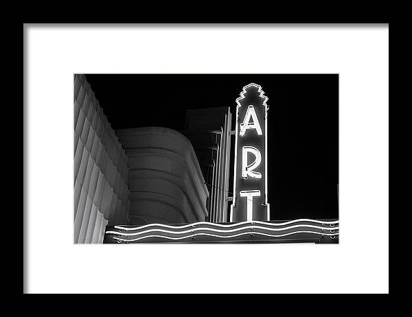 Art Framed Print featuring the photograph Art Theatre Long Beach Denise Dube by Denise Dube