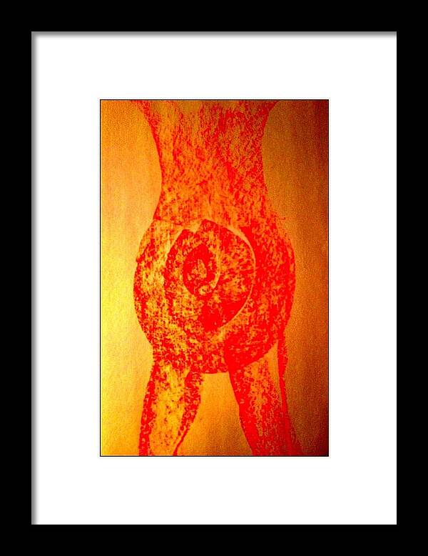 Stomache Framed Print featuring the photograph Art Therapy 138 by Michele Monk