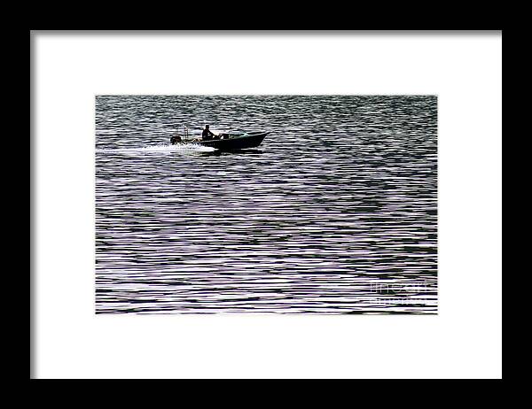 Art Framed Print featuring the photograph Artistic Patern destroyed by Boat by Lars Ruecker