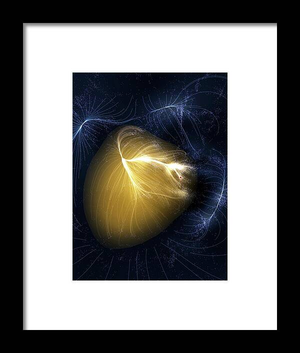 Artwork Framed Print featuring the photograph Artwork Of Laniakea Supercluster by Mark Garlick