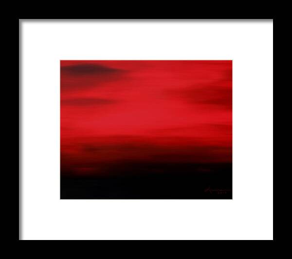 Evening Framed Print featuring the mixed media As the Evening Fades by Kume Bryant
