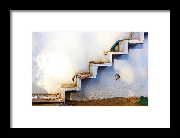 Ascending Framed Print featuring the photograph Ascending Staircase by Prakash Ghai