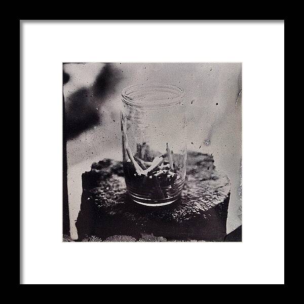 Wetplate Framed Print featuring the photograph Ashtray by Jan Kratochvil