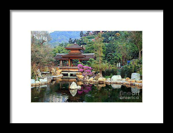 Japanese Framed Print featuring the photograph Asia Garden by Amanda Mohler