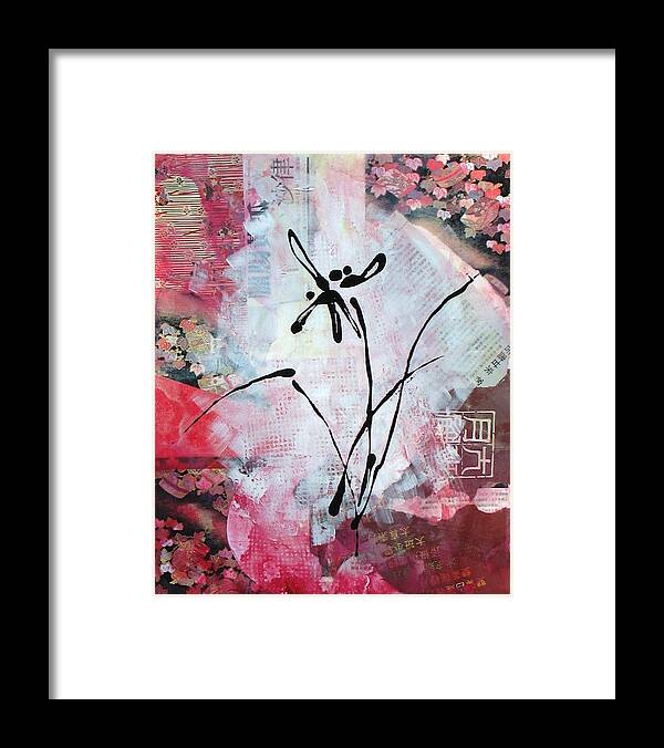 Floral And Foliage Framed Print featuring the painting Asian Orchid by Louise Adams