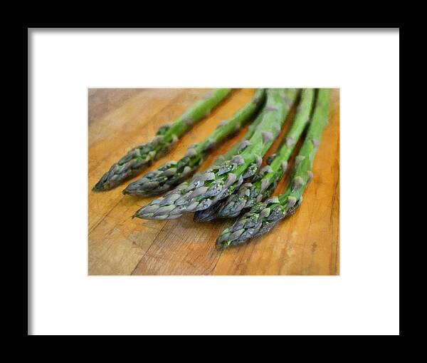 Vegetables Framed Print featuring the photograph Asparagus by Michelle Calkins