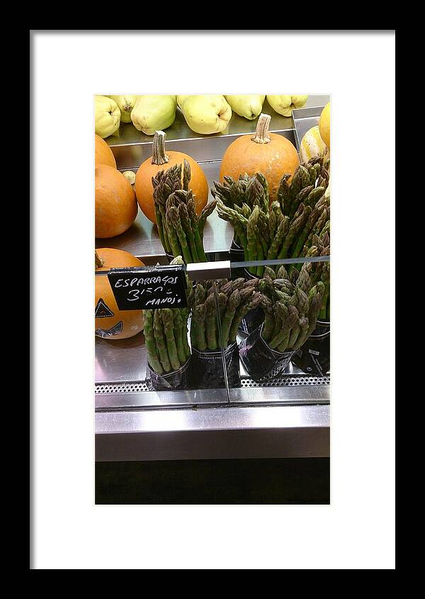 Asparagus Framed Print featuring the photograph Asparagus by Moshe Harboun