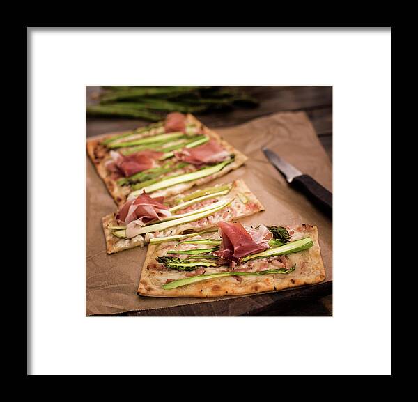 Quiche Framed Print featuring the photograph Asparagus Tarte by Gmvozd