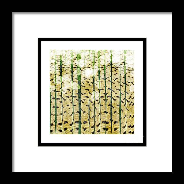 Abstract Framed Print featuring the digital art Aspen Colorado Abstract Square 3 by Andee Design