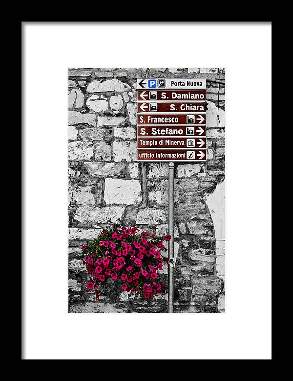 Assisi Framed Print featuring the photograph Assisi by Sonny Marcyan