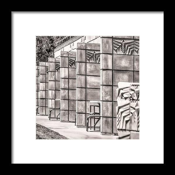 Arizona Framed Print featuring the photograph Astoria Squares bw by Don Vine