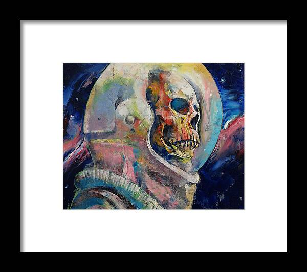 Art Framed Print featuring the painting Astronaut by Michael Creese